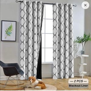 Melodieux Moroccan 100% Blackout Curtains, 
52” X 96”,  NEW,